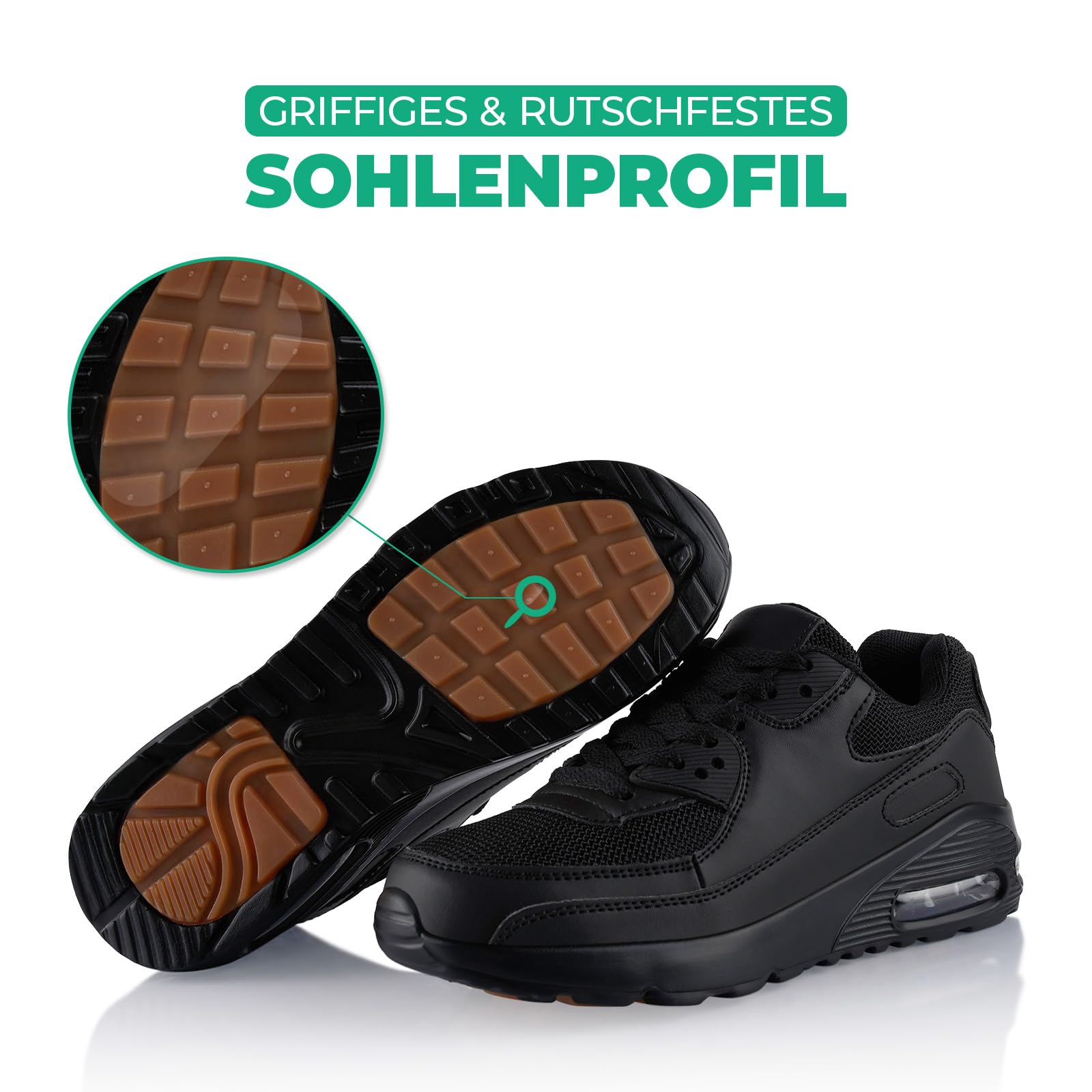 Fusskleidung® Damen Herren Sportschuhe Dämpfung Sneaker leichte Laufschuhe