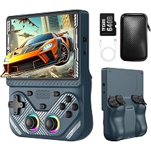 RG43V Pro Retro Handheld Game Console, 4.3 Inch IPS Retro Gaming Console, RK3526 Chip with Dual RGBOX & EE System, 4000mAh Battery, Support HDMI Output, WiFi Online Multiplayer Game Console, Gray
