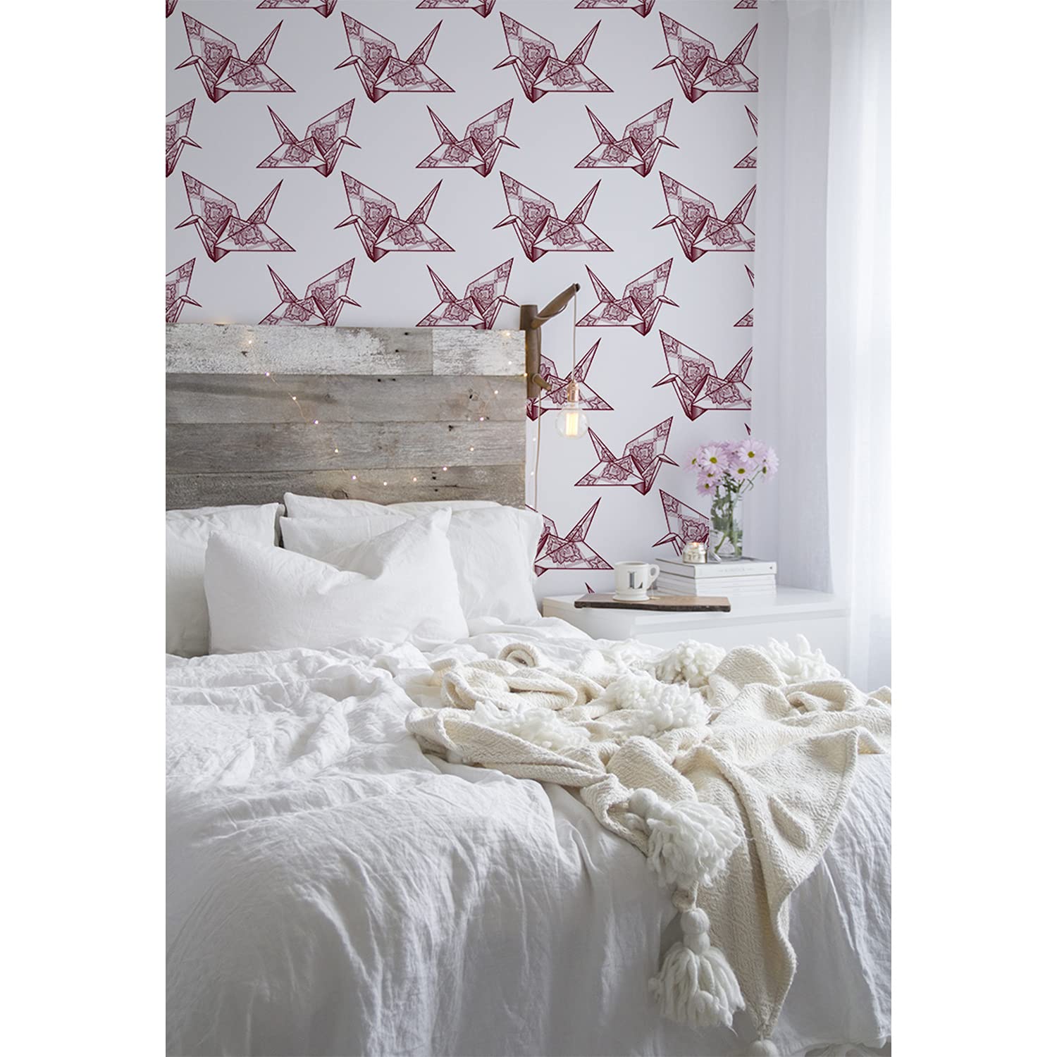 Papier peint origami oiseau géométrique pour sublimer votre chambre