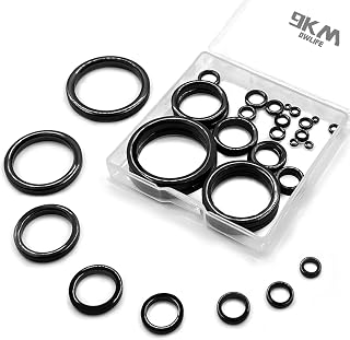 9KM DWLIFE Fishing Rod Repair Ceramic Guide Ring Replacement Kit 14 Sizes 0.13in to 1.86in