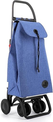 Vista 23 de ROLSER Carrito de compras plegable con ruedas Carrito personal plegable para comestibles Duradero y portátil Coral