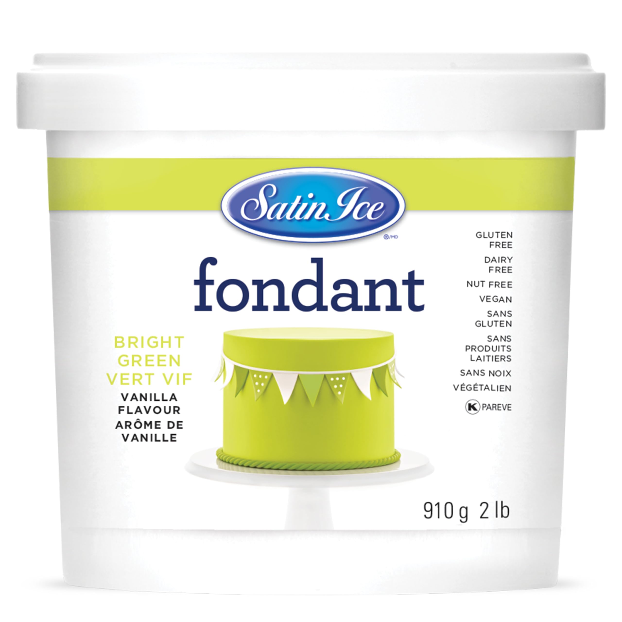 Satin Ice Black Fondant, Vanilla, 1 Kilogram — view 22
