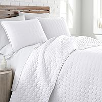 Vista 13 de Southshore Fine Living, Inc. Edredón acolchado de verano, juego de ropa de cama tamaño Queen con 2 fundas de almohada acolchadas, colcha con diseño