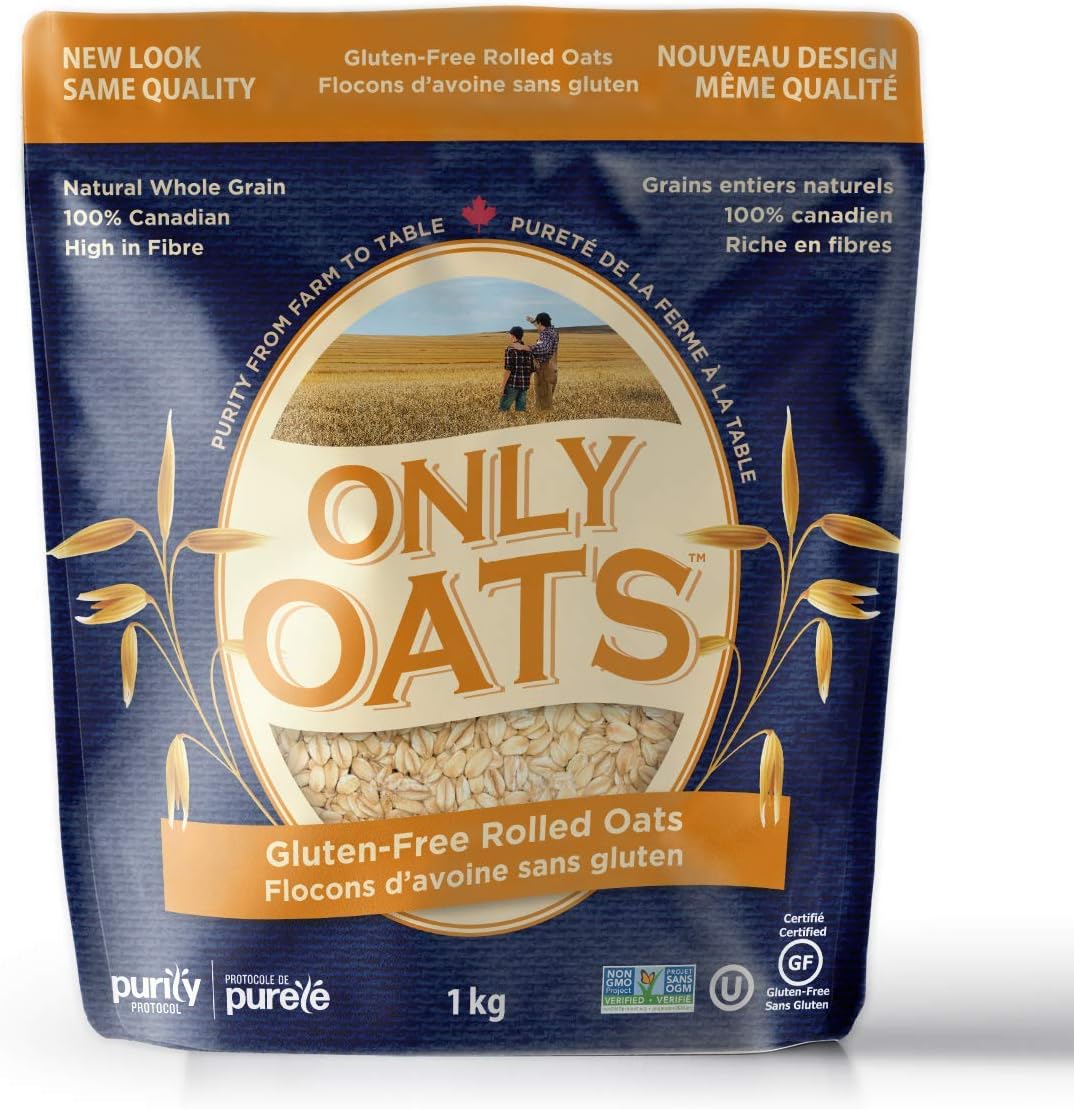 Only Oats GlutenFree Rolled Oats, 1 Kg Amazon.ca Grocery & Gourmet Food