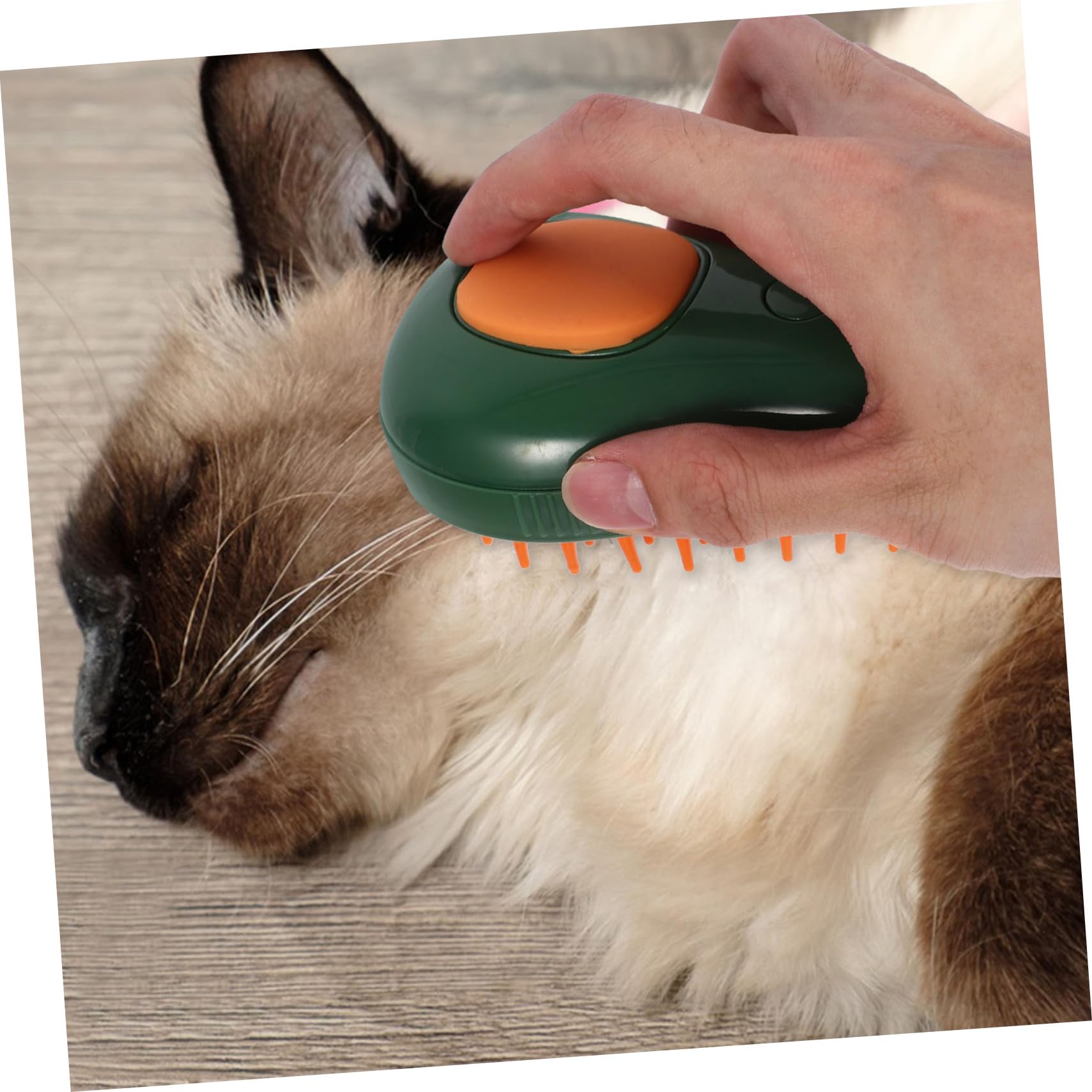 Toddmomy 3pièces Brosse à Vapeur Pour Chat Électrique Brosse De Bain Auto-nettoyante Et Massante Pour Animaux Idéale Pour Enlever Les Poils Lâches Et Démêler Avec Spray Hydratant