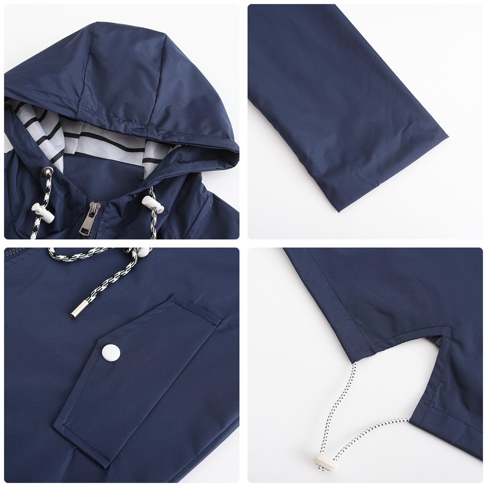 Chubasqueros Para Mujer, Cortavientos, Impermeable, Ligeros, Exteriores, Con Capucha, Gabardinas Chaqueta Cortavientos Mujer Impermeable Chubasquero Verano Capucha Fina Chaquetas