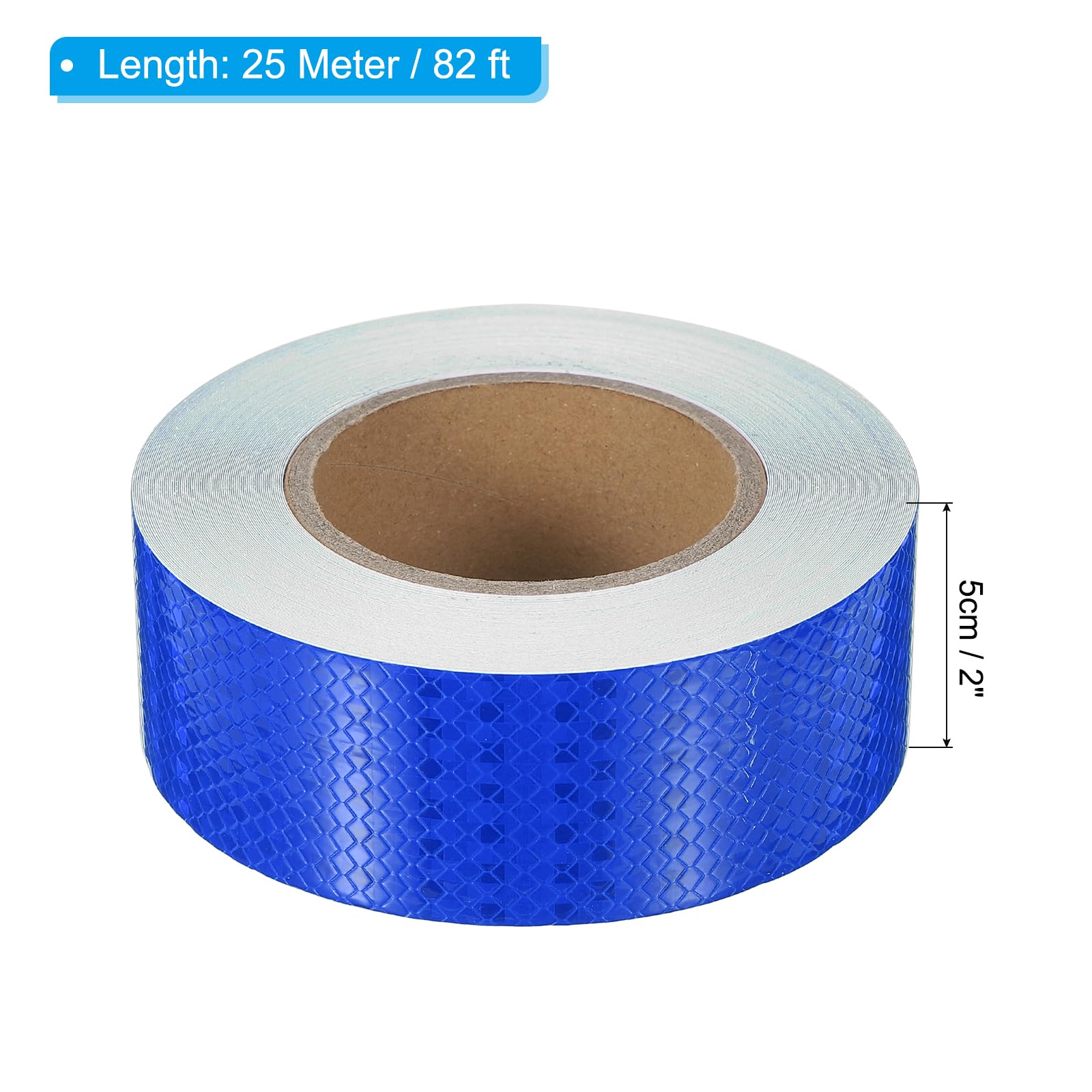 PATIKIL Reflective Tape, 1 Roll 2 Inch x 82 ft Waterproof Self Adhesive High Visibility Caution Warning Safety Tape Outdoor Reflector for Trucks Trailers Cars, Fluorescent Yellow