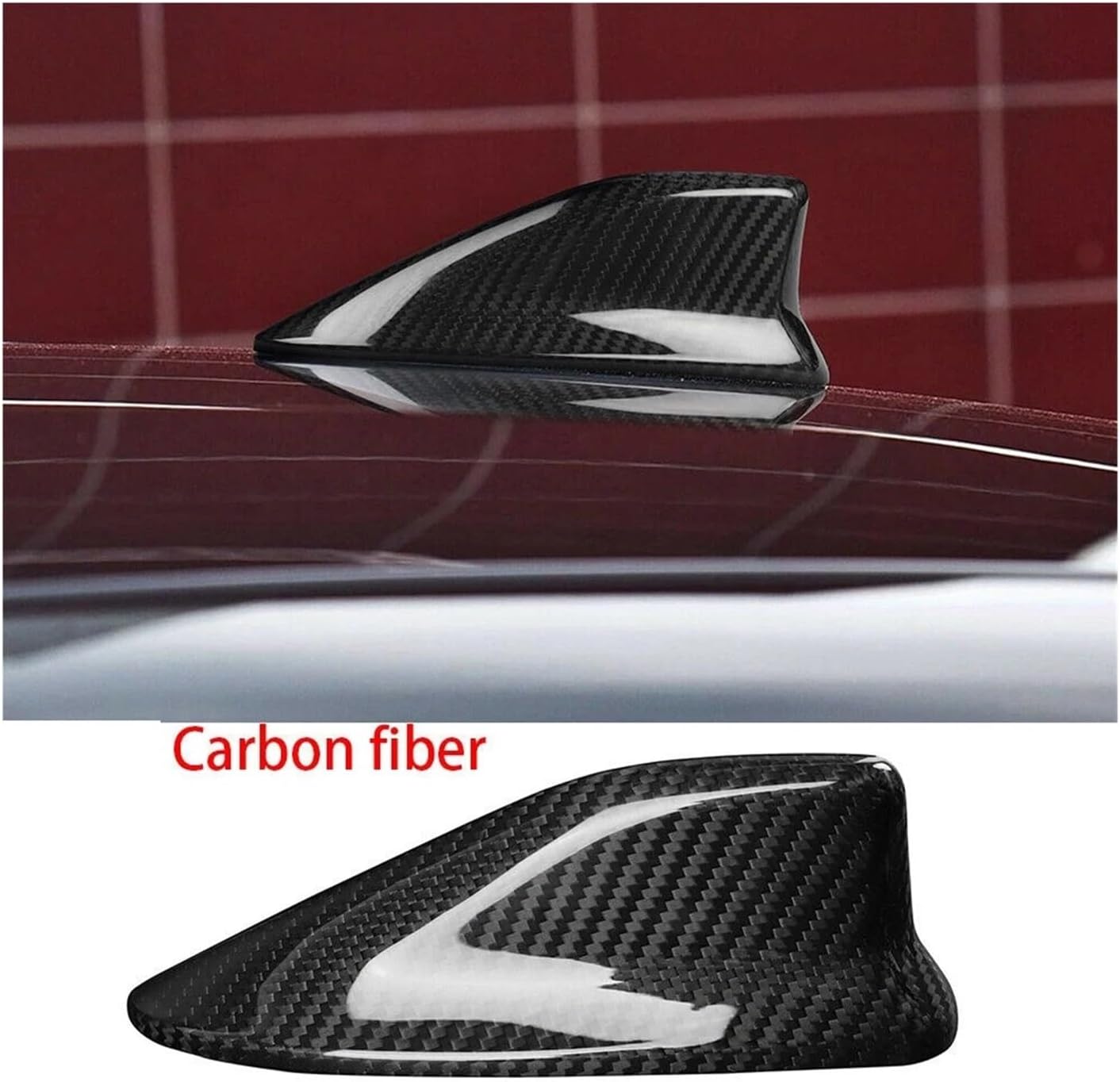 Carbon Fiber Car Roof Shark Fin Antenna Trim Cover Compatible for Subaru BRZ Toyota 86 2014-2019 Car Styling