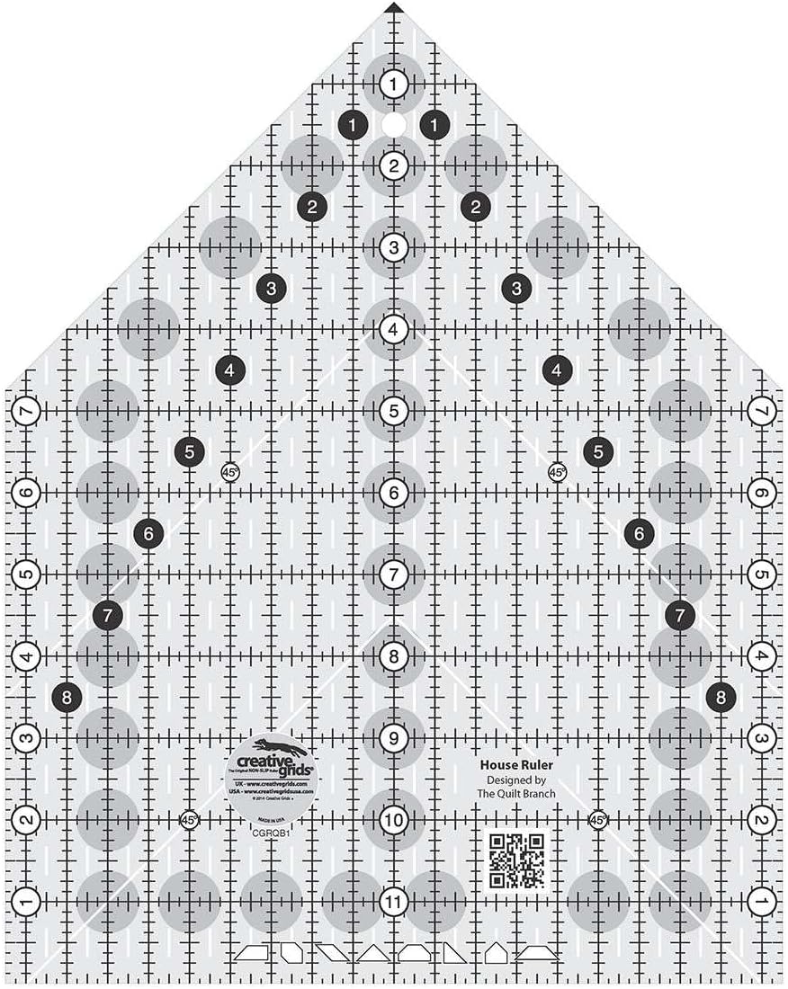 Creative Grids House Quilt Ruler - CGRQB1