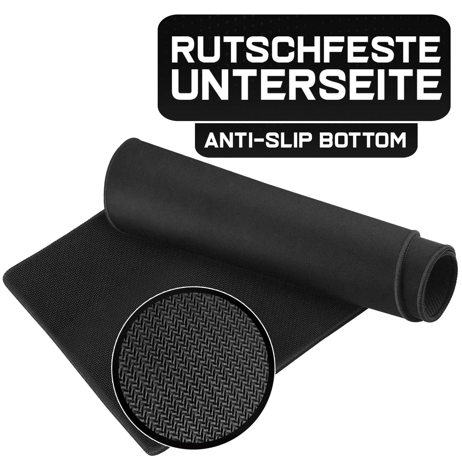 Sidorenko Podkładka pod mysz - 280 x 200 x 2mm - podkładka pod mysz - specjalna powierzchnia poprawia szybkość i precyzję I antypoślizgowa gumowa podstawa powierzchnia I zielona