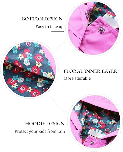 Miniatura 6 de Arshiner Chaqueta impermeable con capucha para niñas y niños