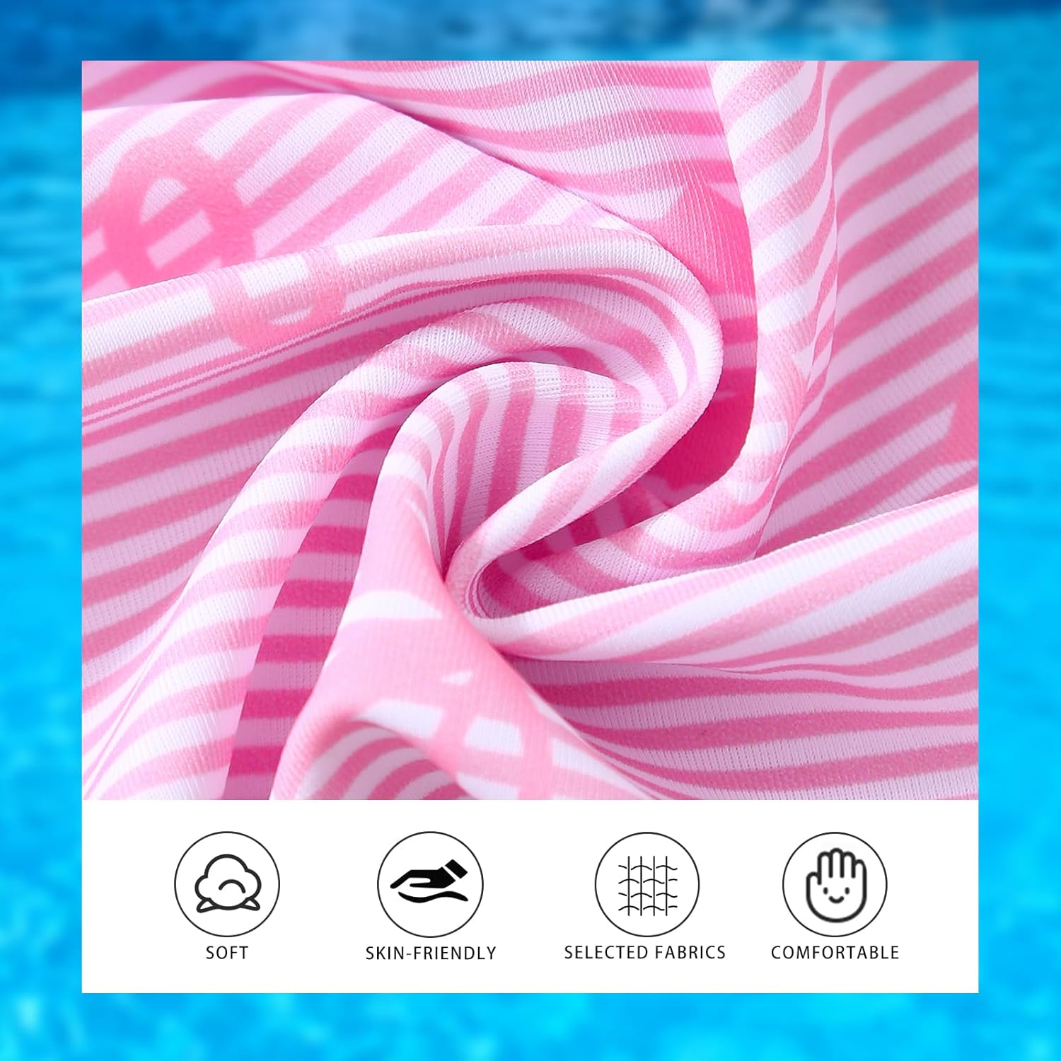 Baby Girls Swimsuit One Piece Short Sleeve Zipper Toddler Bathing Suit Rash Guard Swimwear Beach Sunsuit - Image 5