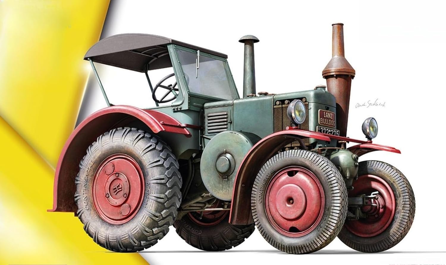 1/24 Plastic Model Kits 24010 German Tractor D8506 with Roof