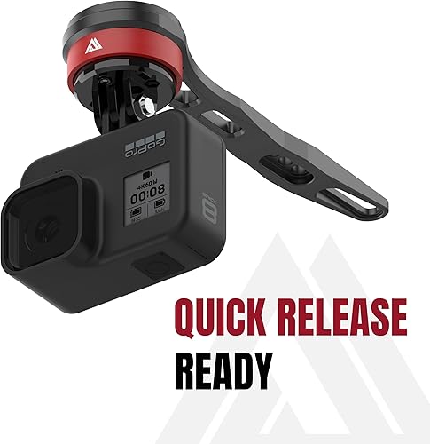 Miniatura 6 de KOM Cycling Soporte de manillar integrado para manillar integrado, aluminio CNC, se adapta a Shimano, FSA, Canyon, Ritchey y más. (adaptador GoPro