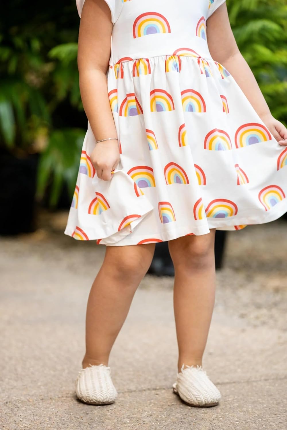 monica + andy Short Sleeve Let's Dance Dress, Organic Cotton Playwear Clothes for Girls, Kids, Toddler & Infant Sizes