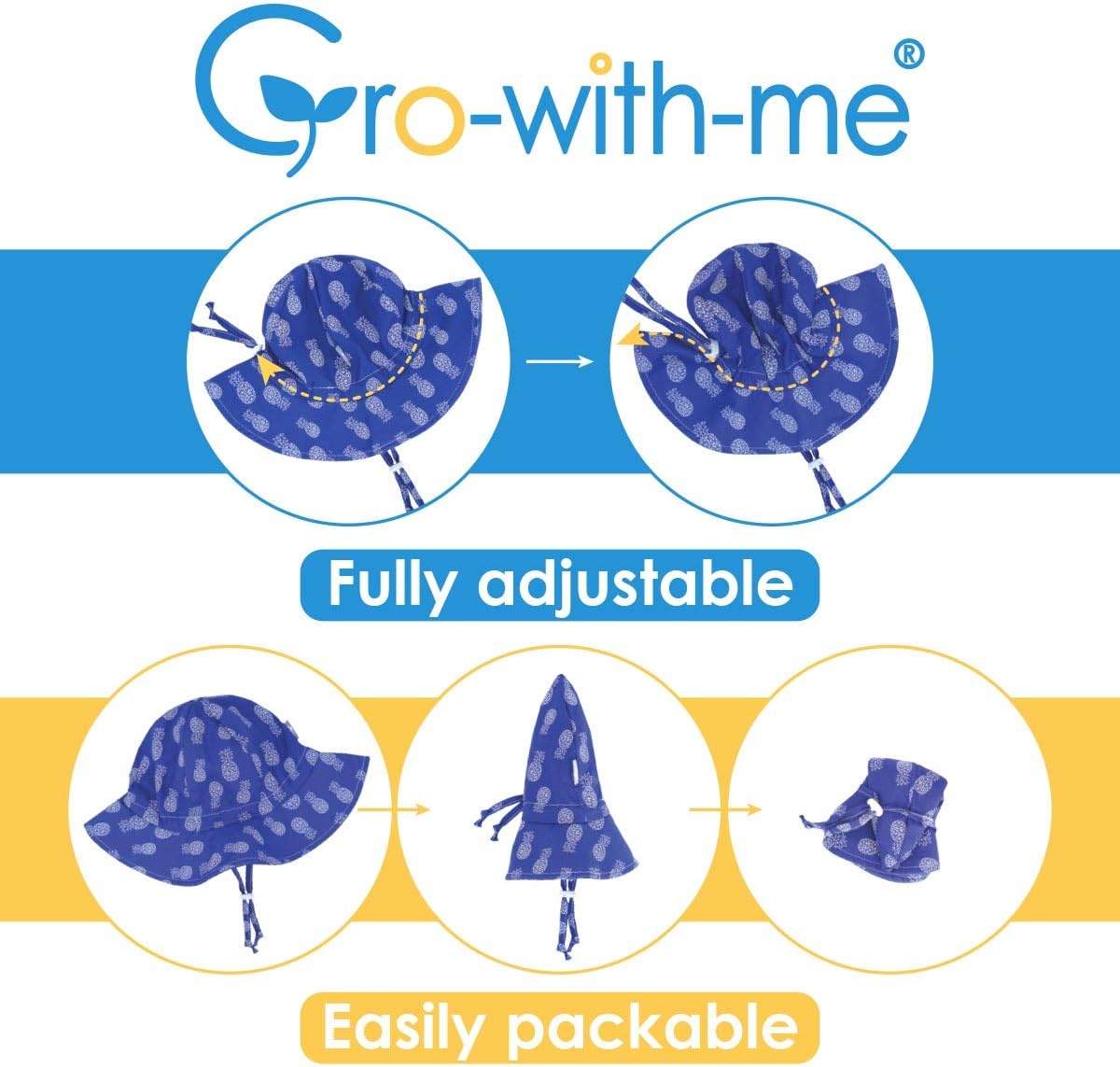 JAN & JUL Adjustable Cotton Floppy Sun Hat with 50+ UPF Protection for Boys - Image 4