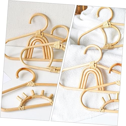 Miniatura 5 de UPKOCH Percha para niños, perchas para colgar ropa de bebé, perchas para niños, perchas para ropa para armario, perchas de ratán para niños,