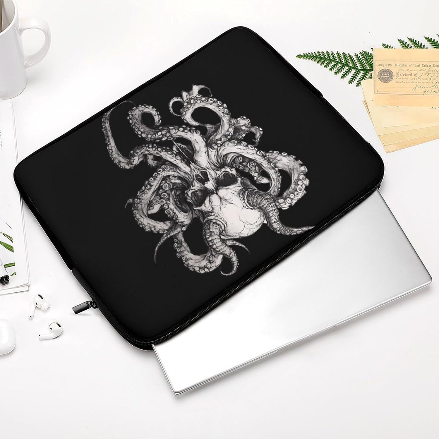 Goat Octopuss Horns Tentacles Laptop Case Sleeve Computer Tablet Bag image 4