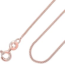 Amberta Women's Rose Gold 925 Sterling Silver Necklace