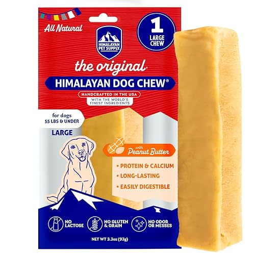 Himalayan Dog Chew Original Yak Cheese Chew, Peanut Butter, 1