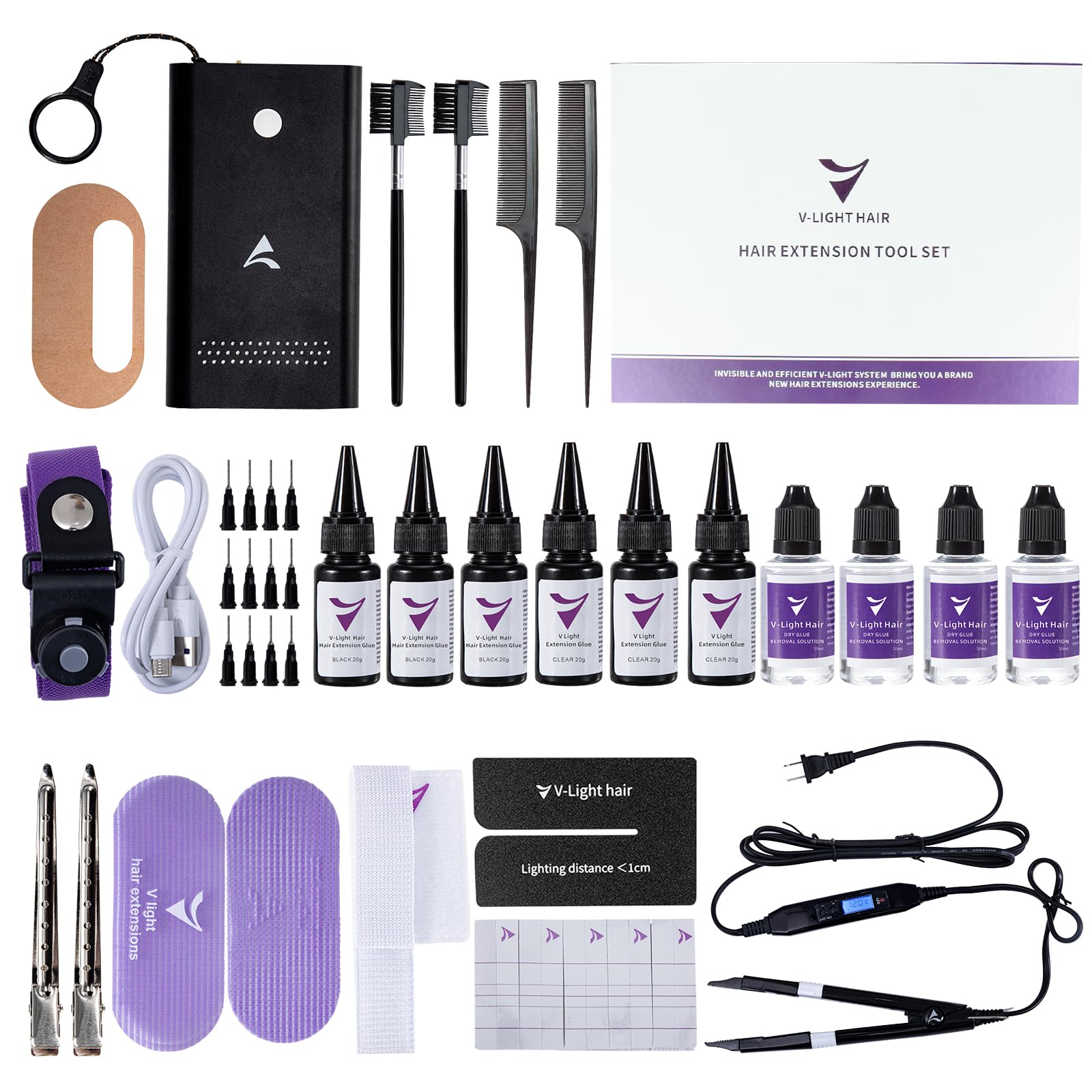 Amazon.com: V Light Hair Extension Kit with UV Technology  display picture 2