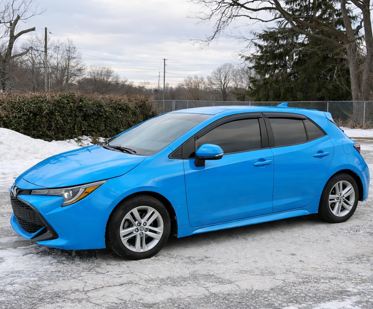 2019-2026 Tape-on Rain Guards for Toyota Corolla Hatchback Side Window Deflector Visors SE Nightshade XSE Durable Tinted Vent Shade 2020 2021 2022 2023 2024 2025