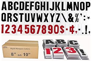 8 Inch Marquee Sign Letters for Outdoor Signs