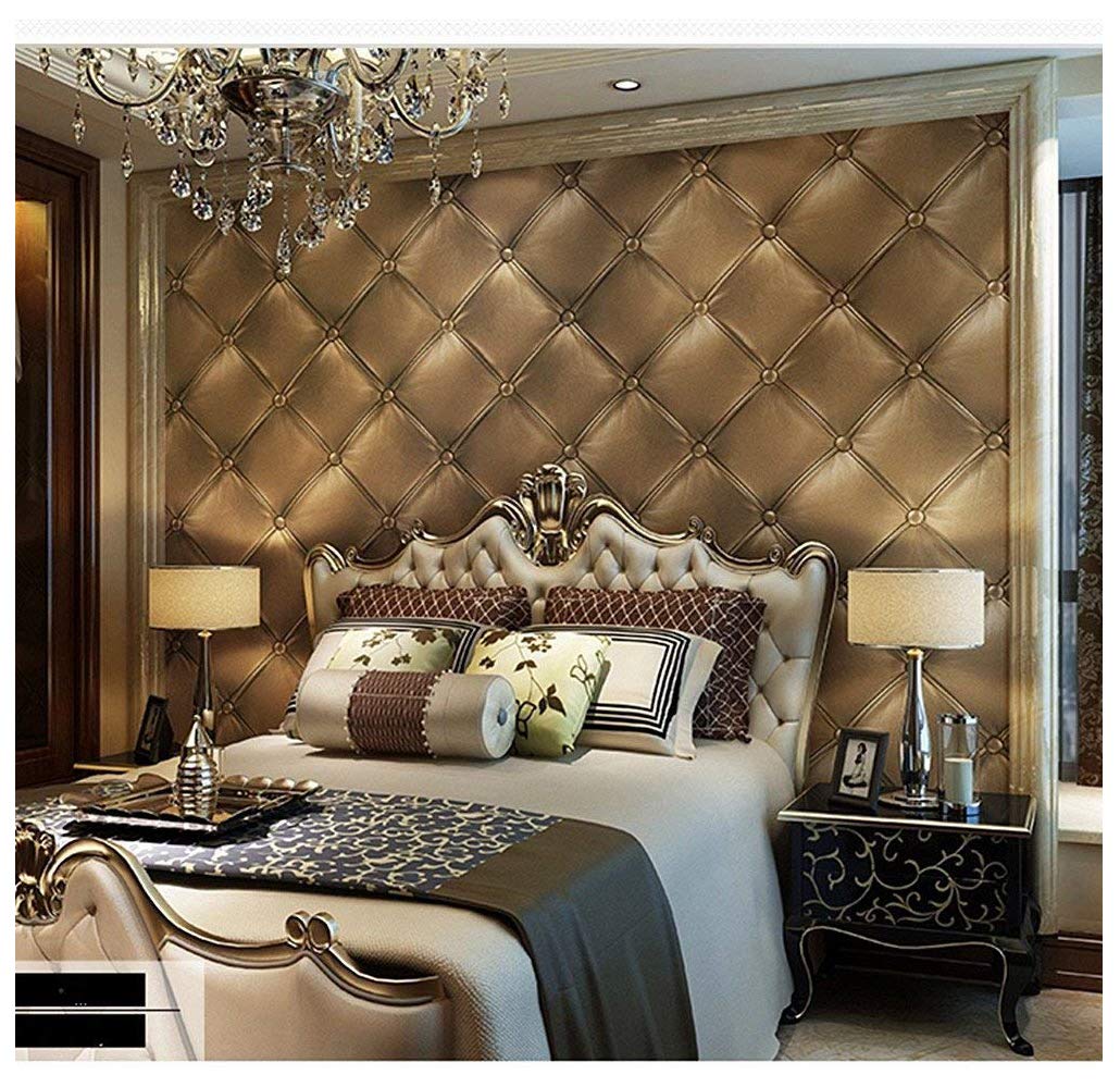 Blooming Wall 3D Faux Leather Textured Backgound Wall Pattern Wallpaper Roll For Livingroom Bedroom 20 8 In32 8 Ft=57 Sq Ft 98601 57 Square Ft/Roll 3231