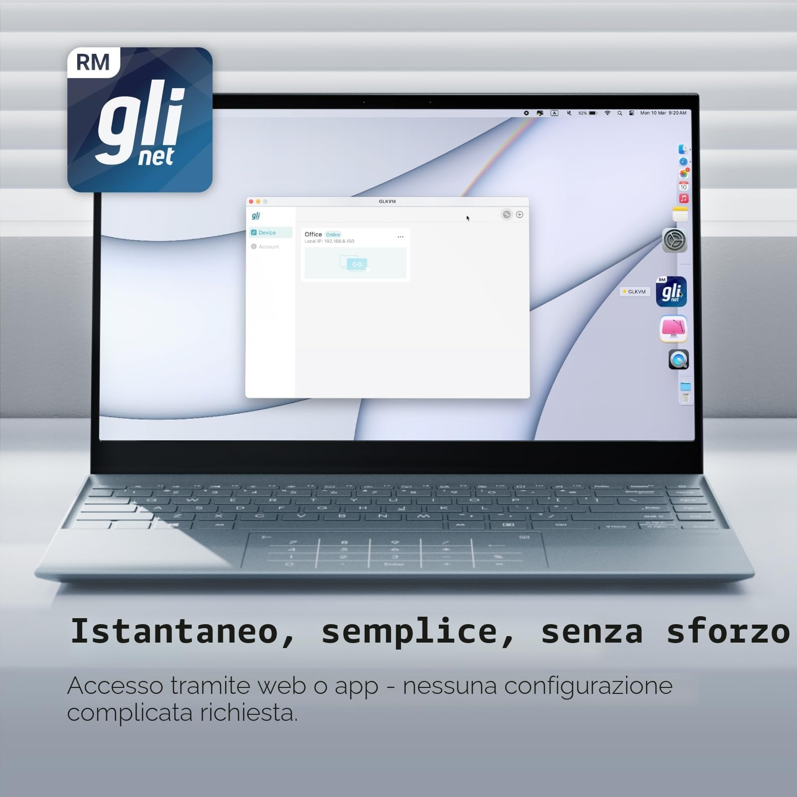 GL.iNet Comet GL-RM1 KVM remoto, 4K 30Hz, controllo BIOS, Tailscale | Controlla da remoto qualsiasi PC o server via Internet, accesso a livello BIOS, nessun software sul computer host