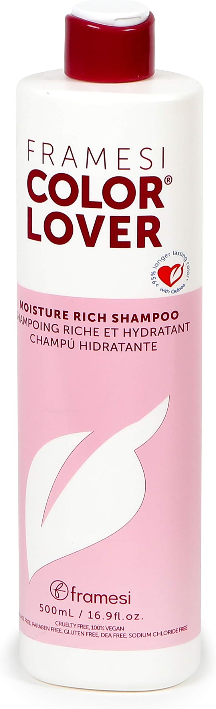 Color Lover Moisture Rich Shampoo, 16.9 fl oz, Sulfate Free Shampoo with Quinoa and Aloe Vera, Color Treated Hair