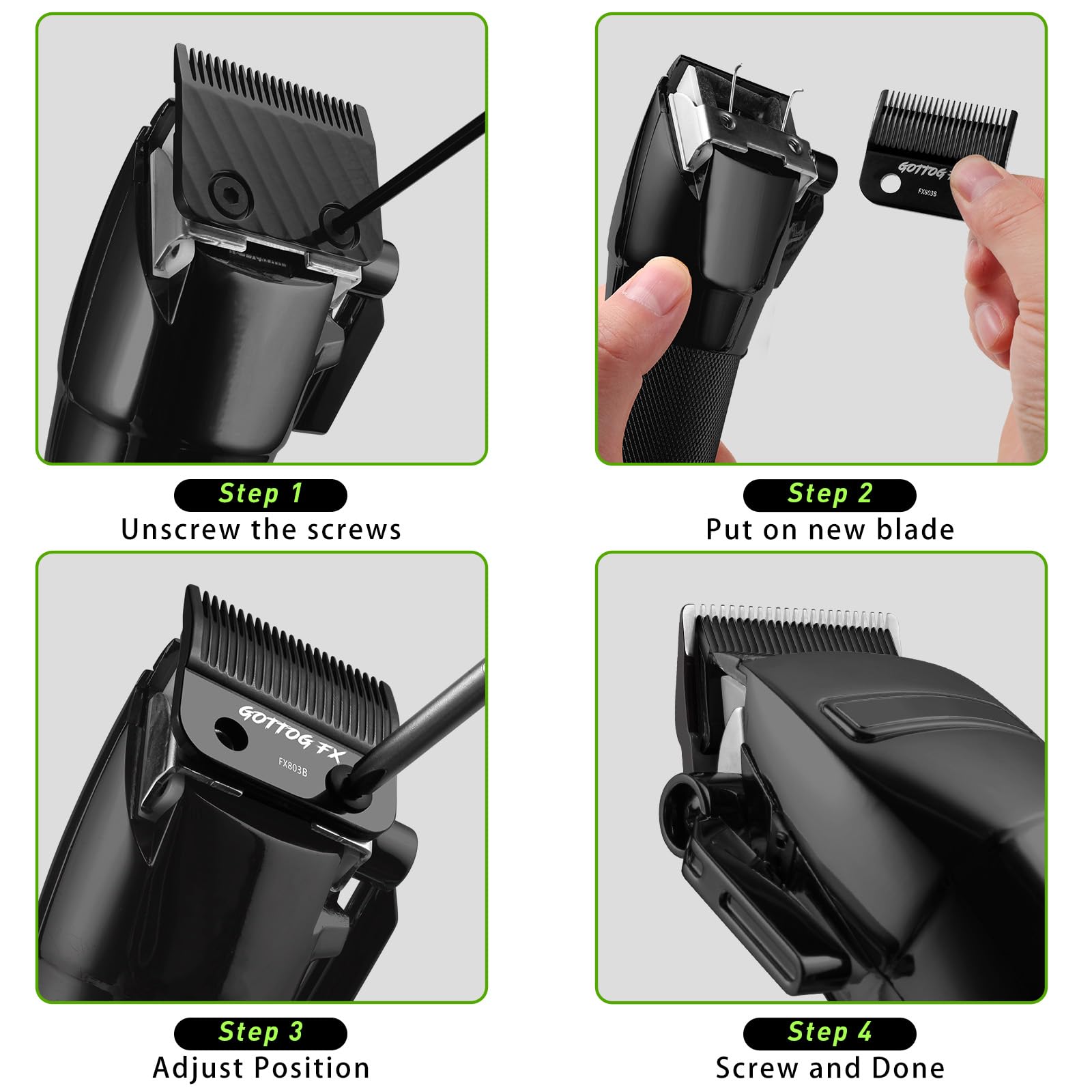 Amazon.com: FX803B Replacement Blades for BaBylissPRO FX870 FXF880