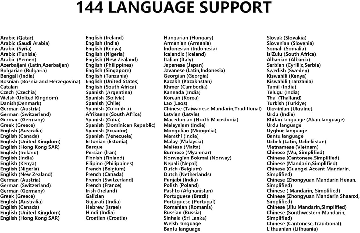 Ai Translating Earbuds, Wireless Language Translator, Real-Time Translation Earbuds, Voice Translation Earbuds, Language Translator Earbuds, 144 Language Earbuds, for Business Learning