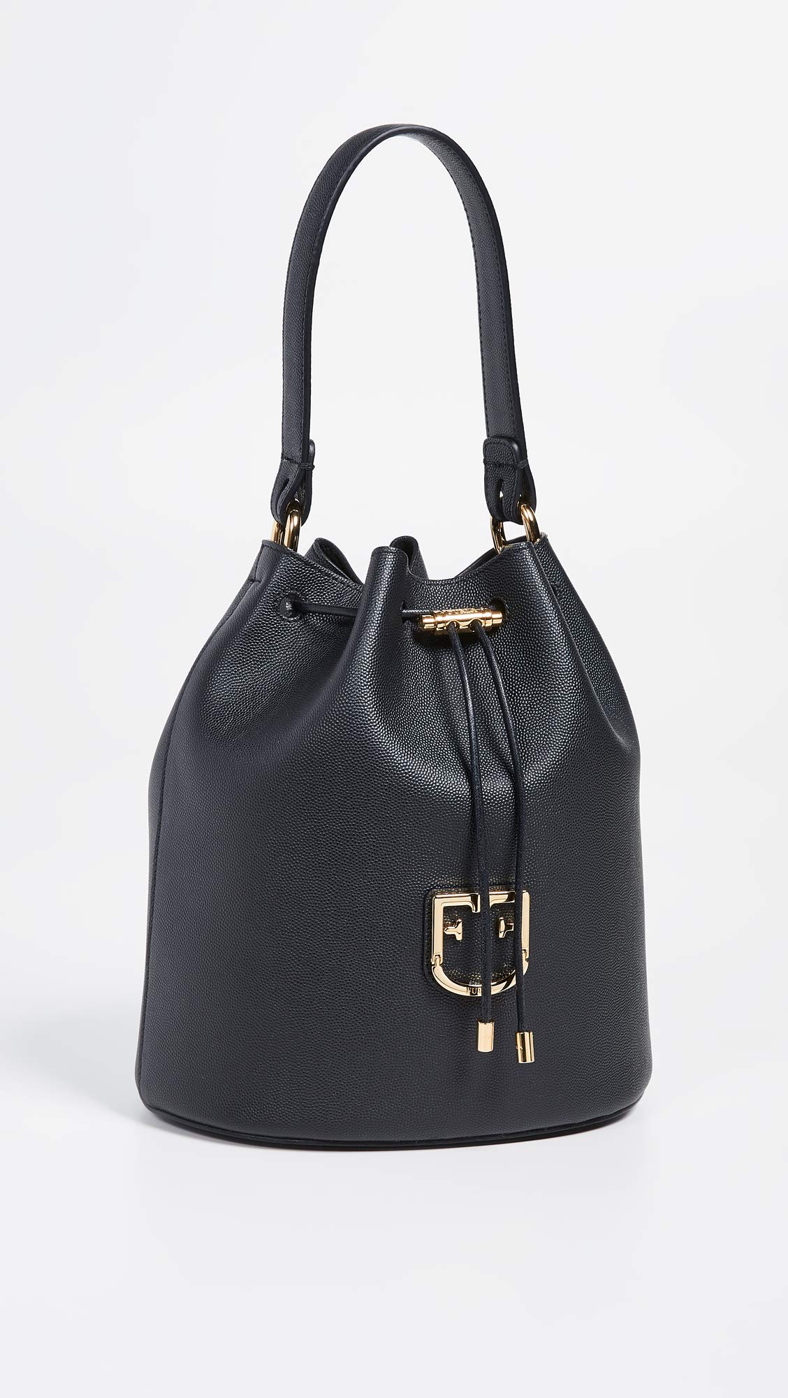 Furla Women's Corona Drawstring Bag, Onyx, Black, One S | B2B