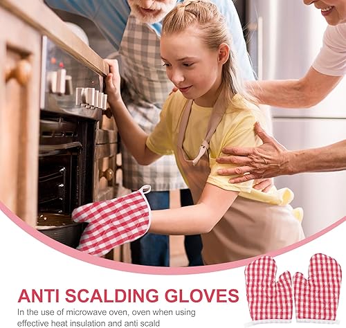 Vista 23 de Guantes de cocina para niños, 2 unidades, para jugar y cocinar, guantes para horno de microondas, guantes de cocina para hornear, guantes de cocina