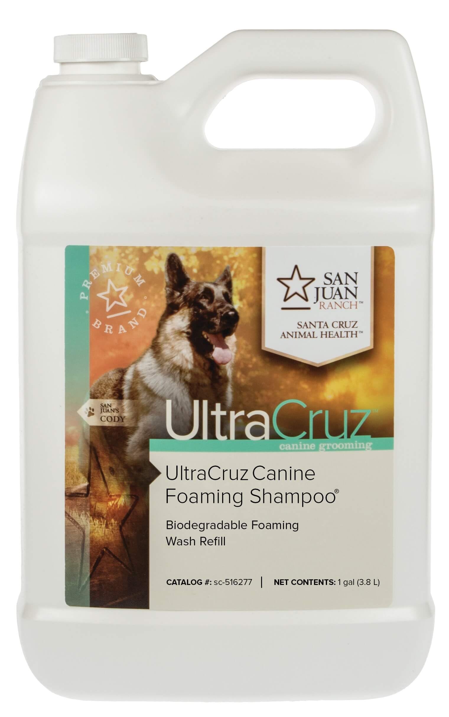 UltraCruz Canine Foaming Shampoo® dla psów, 1 galonowy wkład uzupełniający