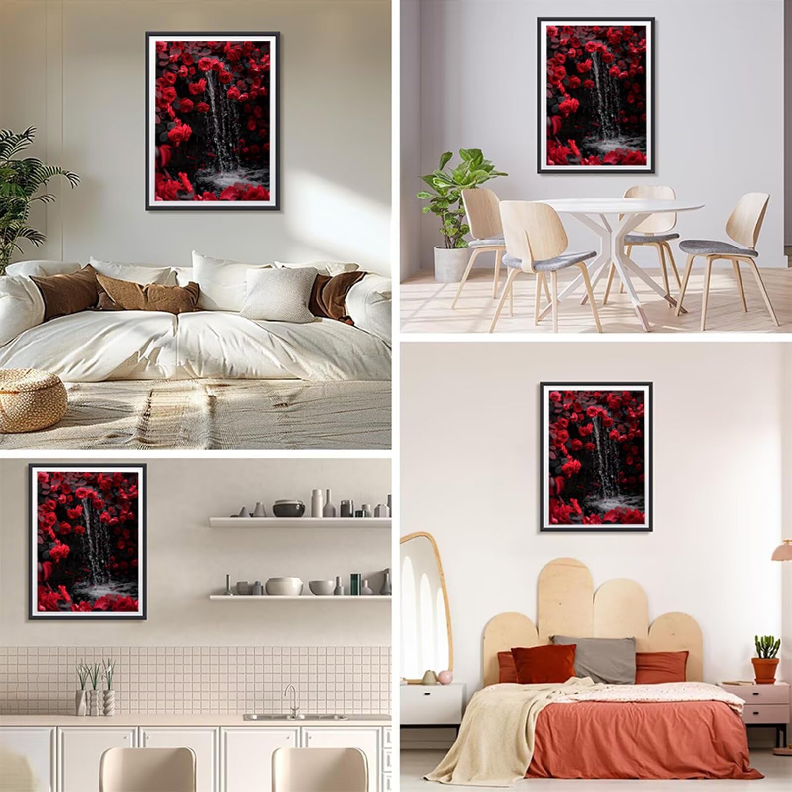 Diamentowe malowanie dla dorosłych 70 x 105 cm, 5D diamentowe malowanie róża haft diamentowy kompletny zestaw, kreatywne hobby dla dzieci, zrób to sam haft krzyżykowy kryształowe obrazy, dekoracja
