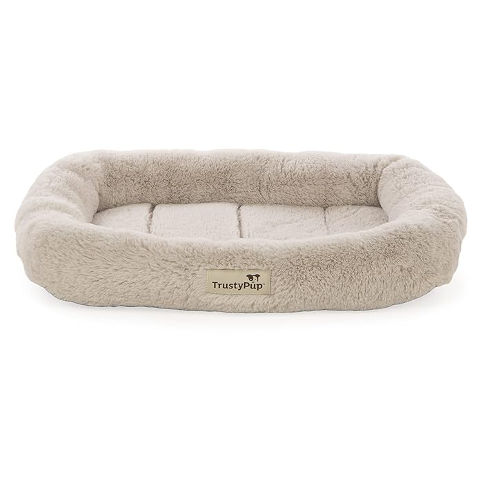 Buy TrustyPup Quilted Crate Plush Bolstered Pet Crate Mat Cushioned