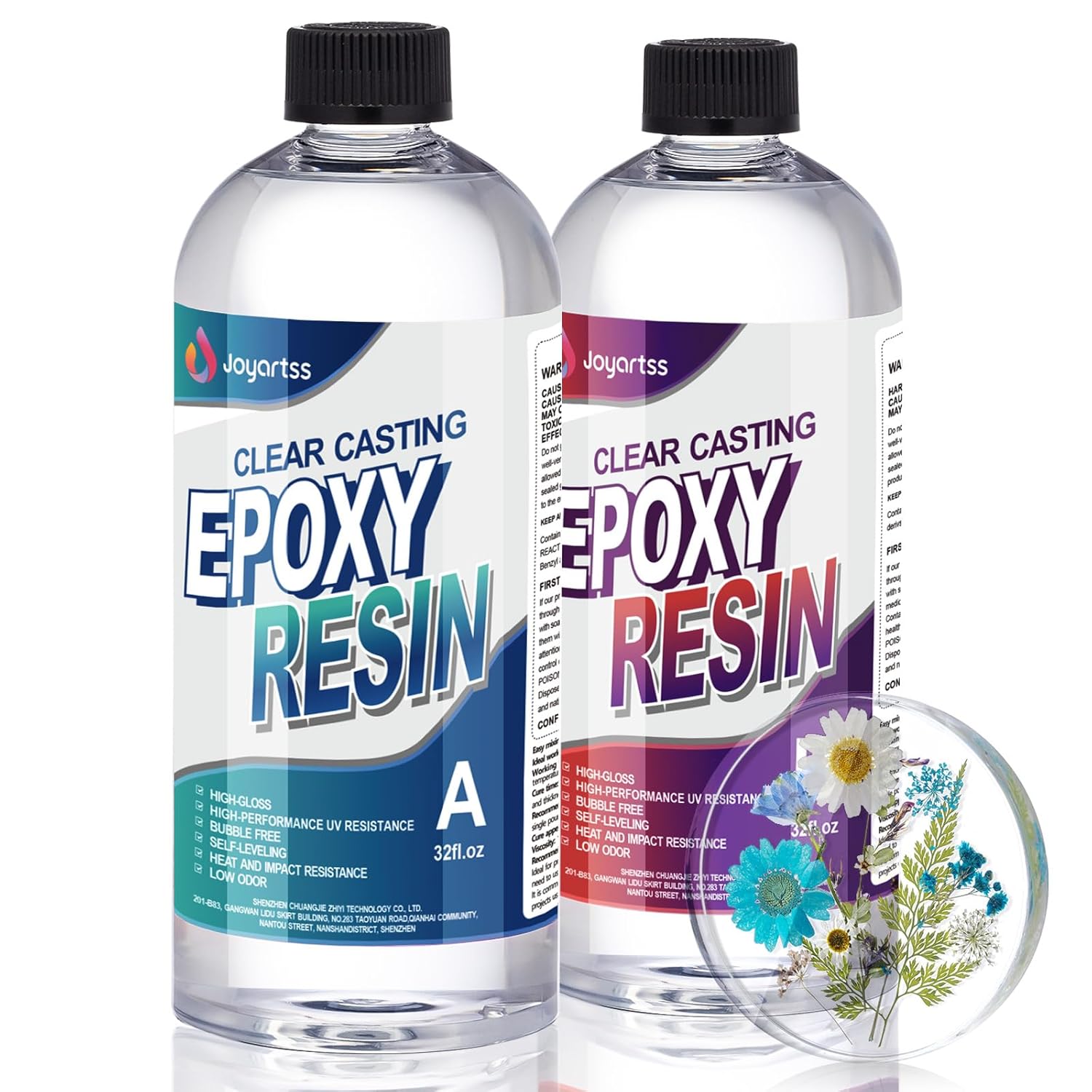 Epoxy Resin Crystal Clear 64OZ, Upgraded Epoxy Resin Kit, No Yellowing No Bubble Epoxy Resin, Suitable for Casting, Art Craft, Molds, Jewelry, Coaster, Easy to Mix 1:1 Ratio Epoxy Resin Crystal Clear 64OZ, Upgraded Epoxy Resin Kit, No Yellowing No Bubble Epoxy Resin, Suitable for Casting, Art Craft, Molds, Jewelry, Coaster, Easy to Mix 1:1 Ratio