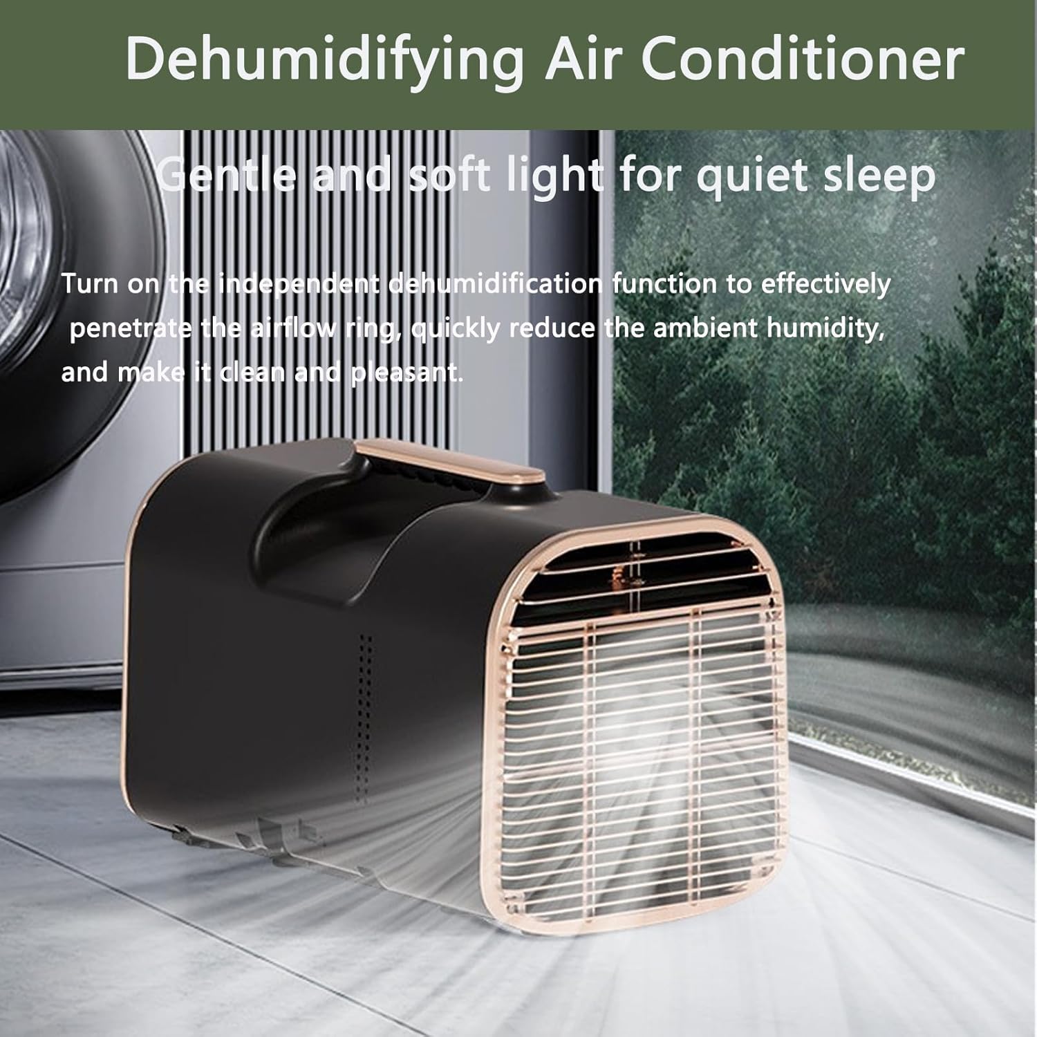 Portable Air Conditioners,4777BTU Fast Cooling Outdoor Air Conditioner, DC or AC, Dehumidification, 3 Wind Speeds,600W Low Power Consumption Camping Tent