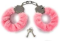 Vista 9 de Esposas de felpa con llaves, esposas de juguete, accesorios para disfraz de escenario (negro, 1)