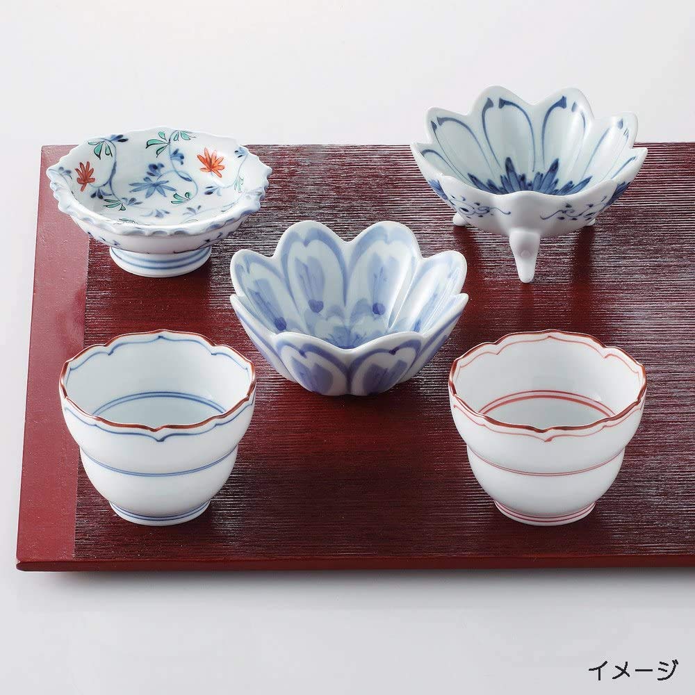 幸祥窯　菊絵　三つ足小付揃　珍味　小鉢　5点 Amazon.co.jp: 浜陶 波佐見焼 幸祥窯 三ッ足小付 約9cm 菊絵