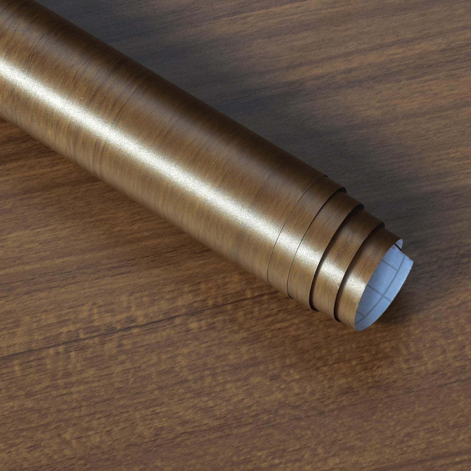 JSEVEM Brown Walnut Wallpaper Peel and Stick