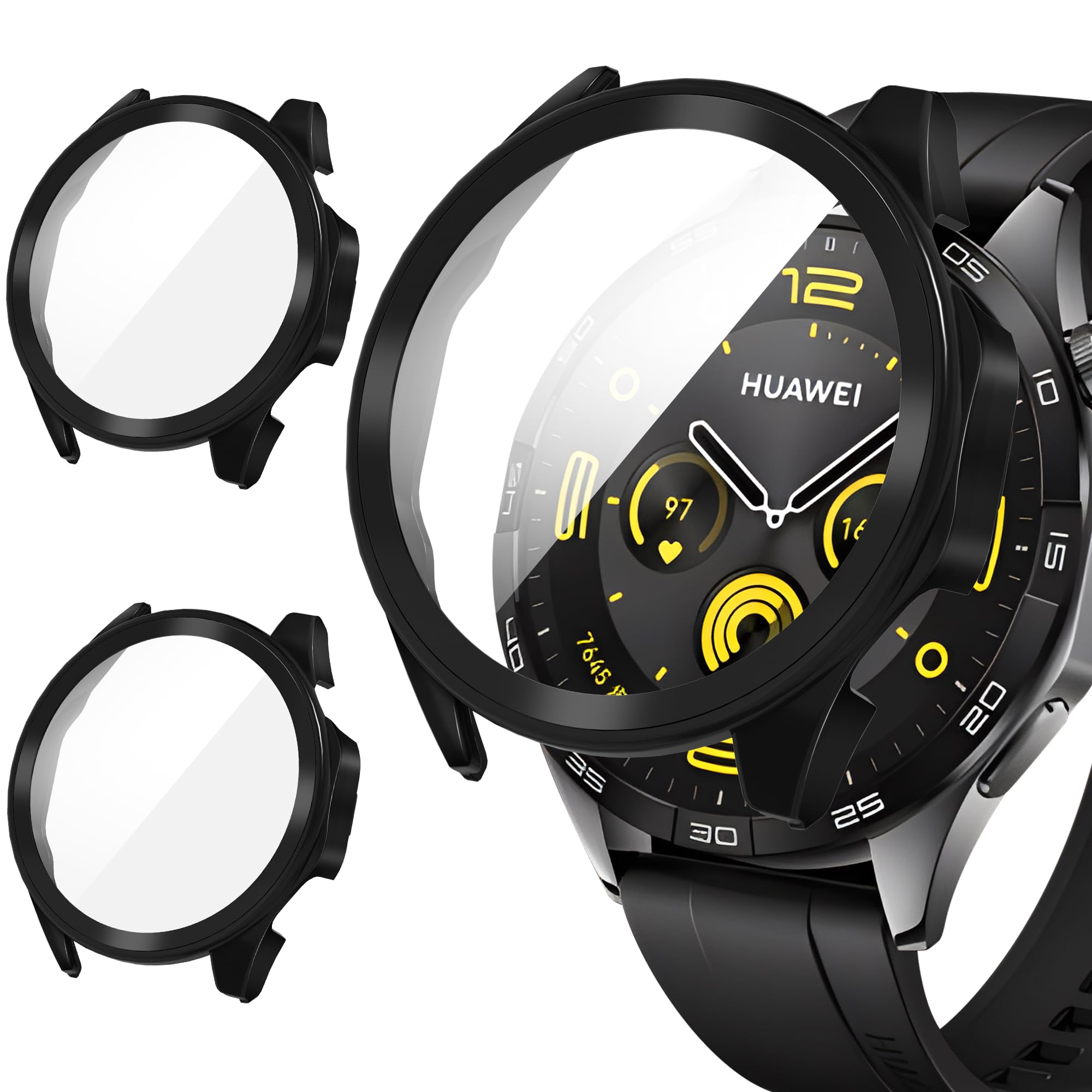 Amazon.co.jp: Suoman for Huawei Watch GT4 46MM保護ケース(2個)高 