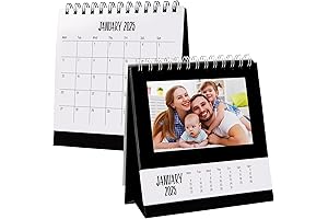 2025 Monthly Desk Photo Calendar · Custom Pictures