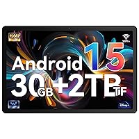 Whitedeer Tablet, Android 15 Tablet 10 Pollici Octa-Core,30GB RAM + 128GB ROM Espandibile 2TB