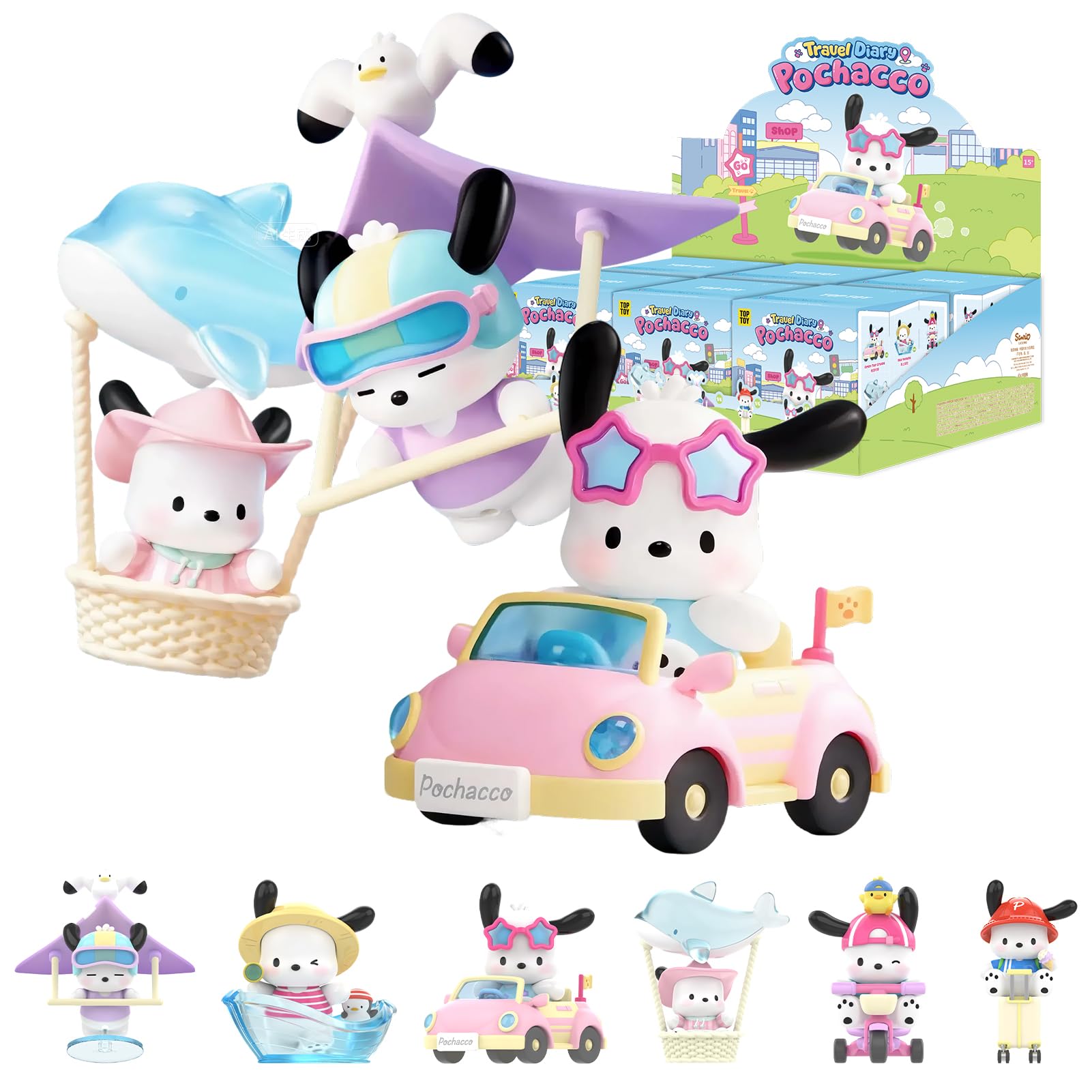 Amazon | TOP TOY サンリオ (SANRIO) ポチャッコ「旅行日記」シリーズ