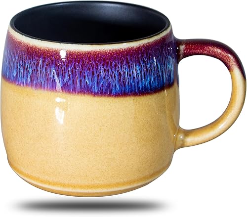 Tazas de café grandes de cerámica de 20 onzas, tazas de café de cerámica de gran tamaño hechas a mano, tazas de té grandes de cerámica para oficina