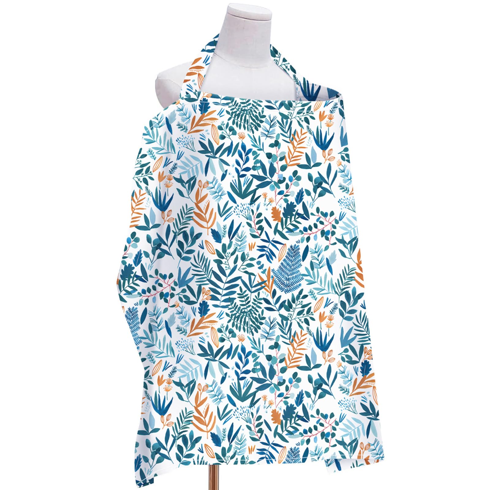 Tablier d'allaitement respirant réglable 72 x 95 cm imprimé floral pour femme