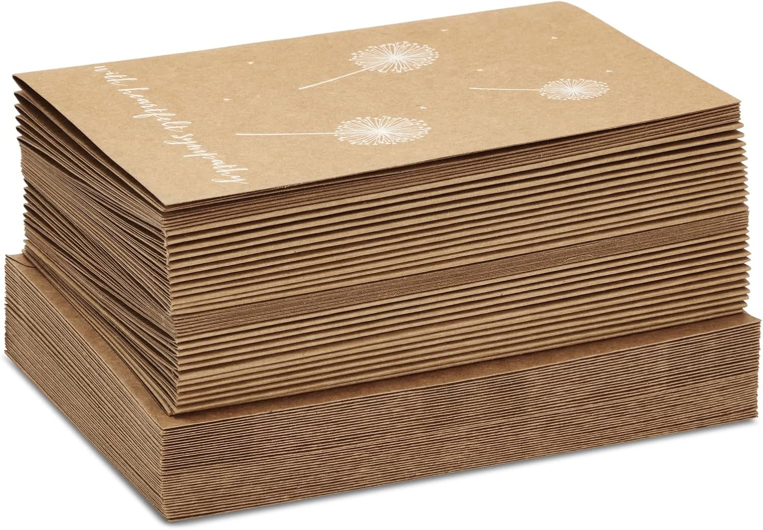 Best Paper Greetings Sympathy Cards with Envelopes - 4 x 6 In, 36 Pack, Kraft Paper & Brown Envelopes - Blank Sympathy & Thinking of You Cards - Image 7