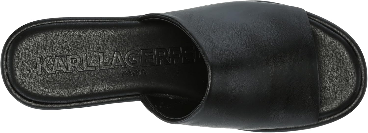 KARL LAGERFELD womens Calvina Slip on Platform Wedge Sandal - Image 5